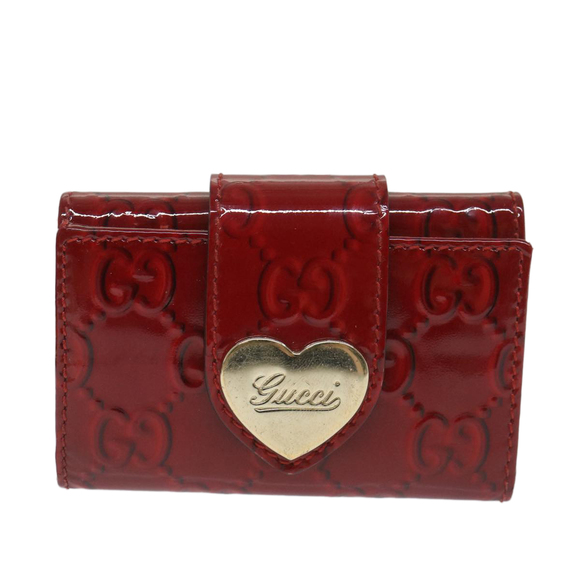 GUCCI GG Canvas Key Case Red 203551 Auth am5144 - Picture 2 of 16